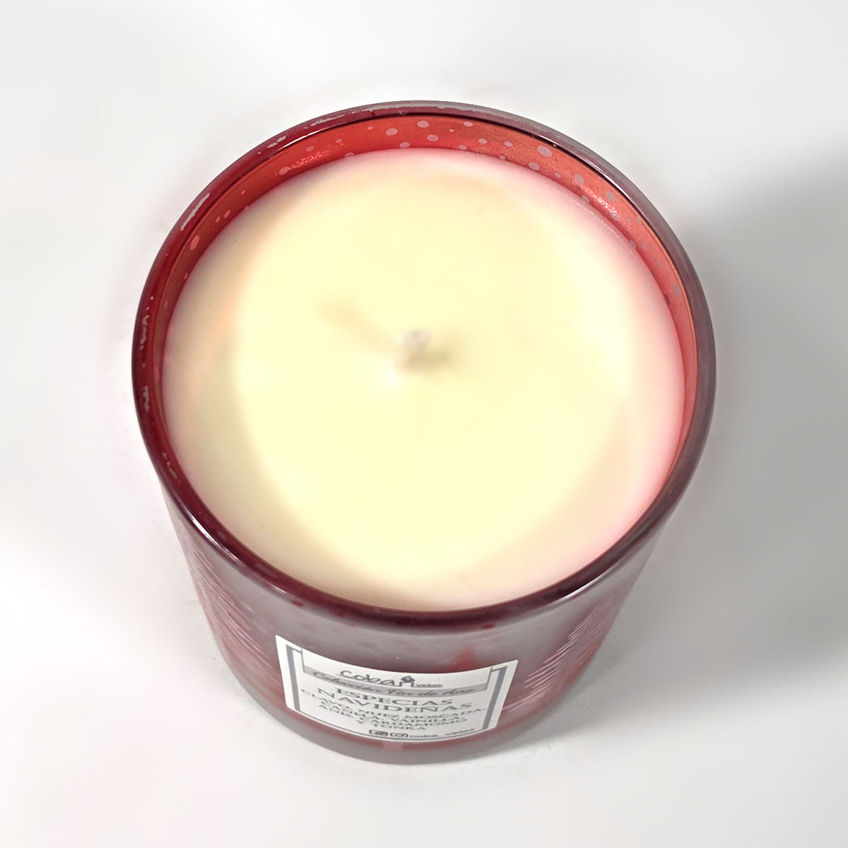 Vela Navideña Roja 2026