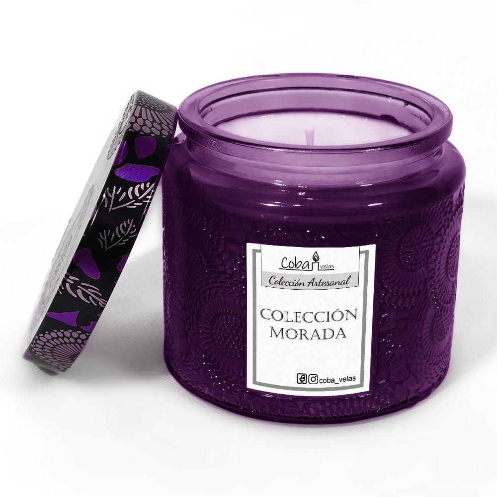 Vela Clásica Colección Morada (13 aromas a elegir) - CobaVelas